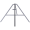 Tripod stand | made of square tubes